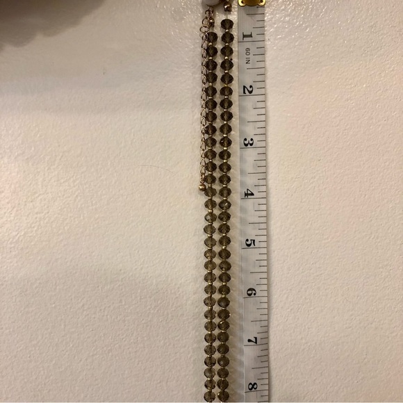 Polished Stone with Faceted Glass Bead Necklace - Picture 9 of 9